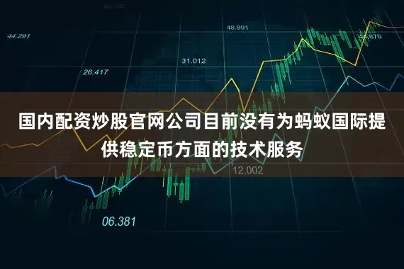 国内配资炒股官网公司目前没有为蚂蚁国际提供稳定币方面的技术服务